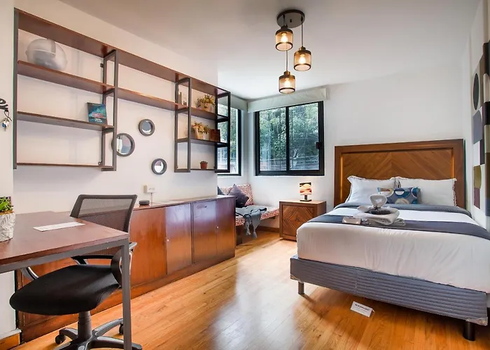 Nomadier - Private Ensuite With Desk In Condesa, Cdmx