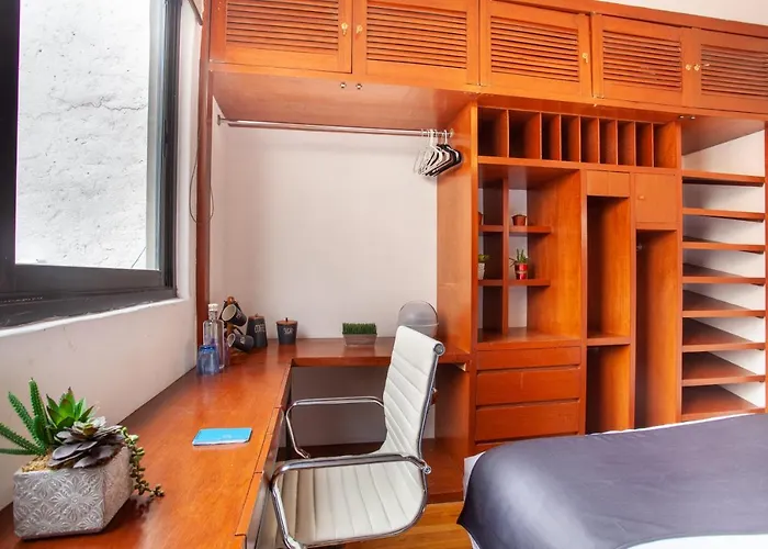 Nomadier - Private Ensuite With Desk In Condesa, Cdmx